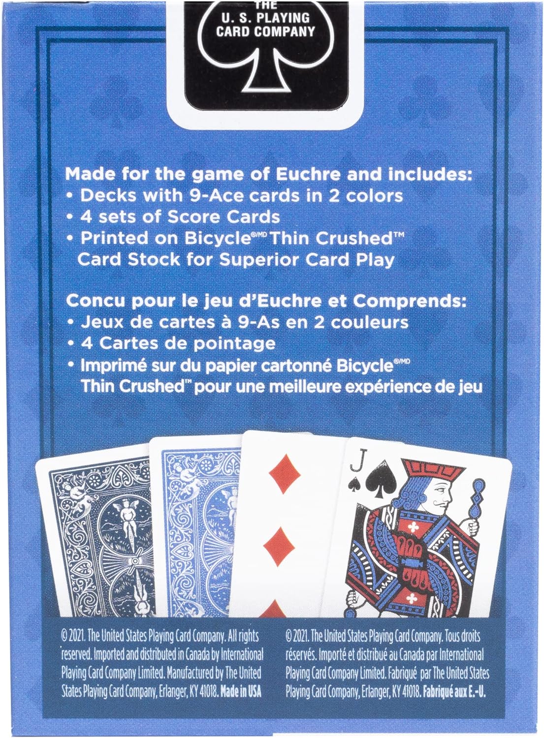 Blue Euchre Double Deck Set