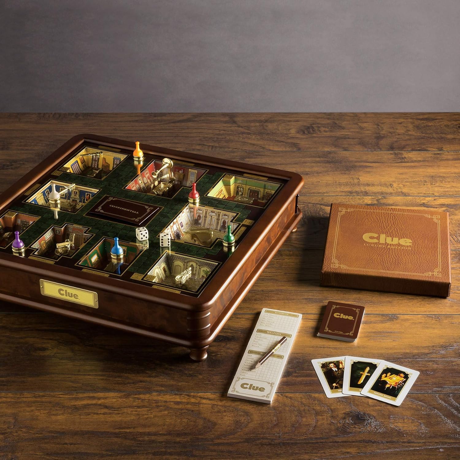 Clue Luxury Game Cabinet Set