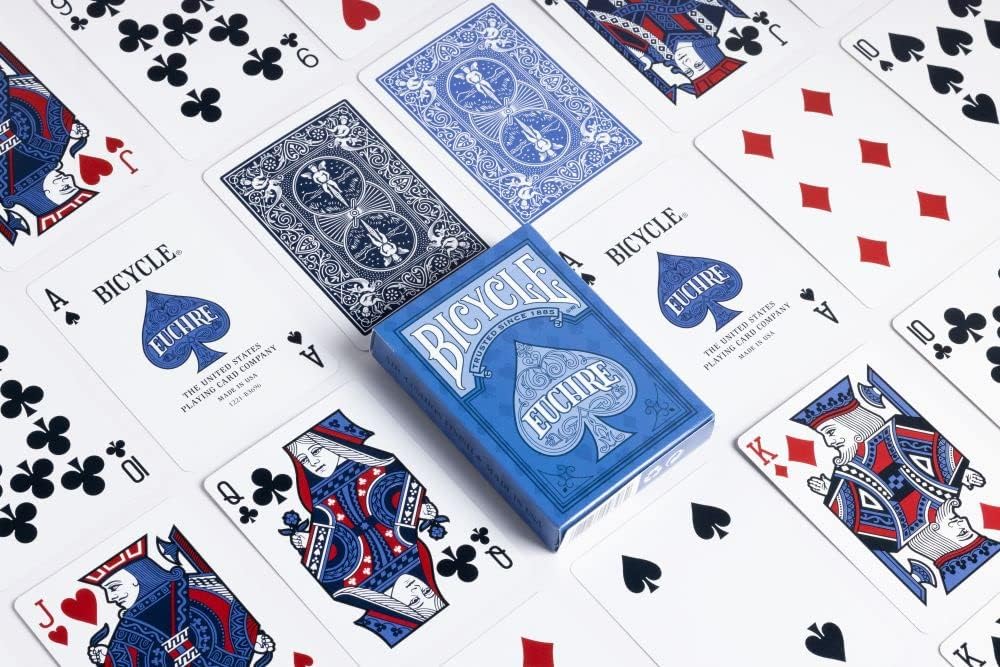 Blue Euchre Double Deck Set