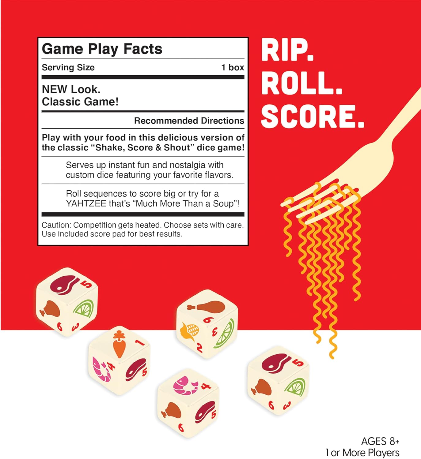 Cup Noodles Yahtzee Travel Game