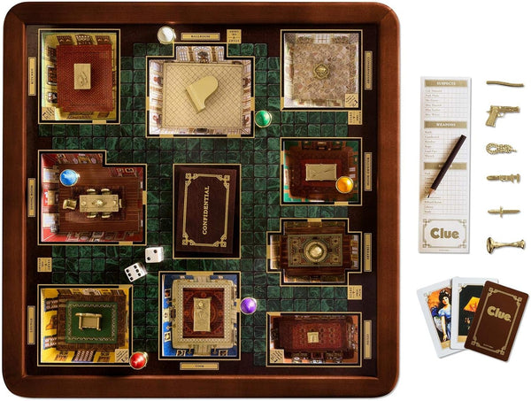 Clue Luxury Game Cabinet Set